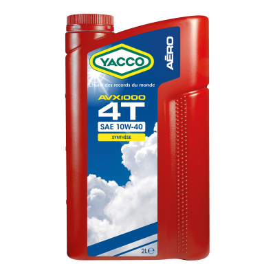 Huile Aviation Yacco Aéro AVX 1000 4T 10W40