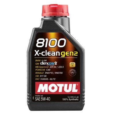 Huile Moteur Motul 8100 X-CLEAN Gen2 5W40