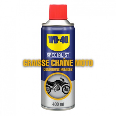 WD-40 Specialist Moto Graisse Chaîne Conditions Humides